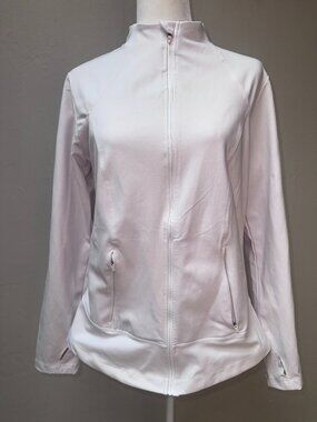 "SPIDER ACTIVE" Long Sleeve Yoga Zip Jacket Sz L